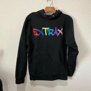 Men's Black Extrax Hoodie Size Small